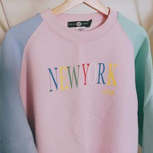 [MovingSale] Daisy Street color block fleece sweatshirt